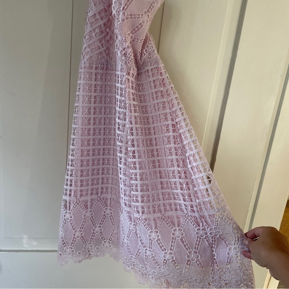 Lush Light Pastel Purple / Pink Lace Dress - Picture 5 of 11